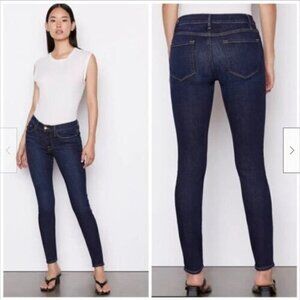 FRAME Le Skinny De Jeanne Rivet Ankle Skinny Jeans In Dame LSJ899 Womens Size 25